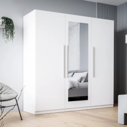 Szafa z lustrem 180 cm Biały